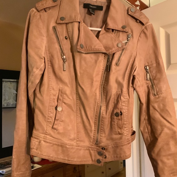 Forever 21 Jackets & Coats Fake Leather Biker Jacket Poshmark